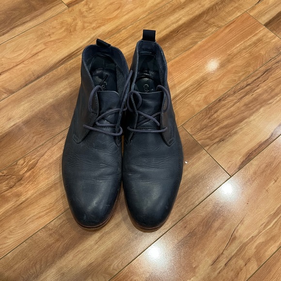 Calvin Klein Other - Calvin Klein Leather Boot Blue 9.5 waterproof fall men